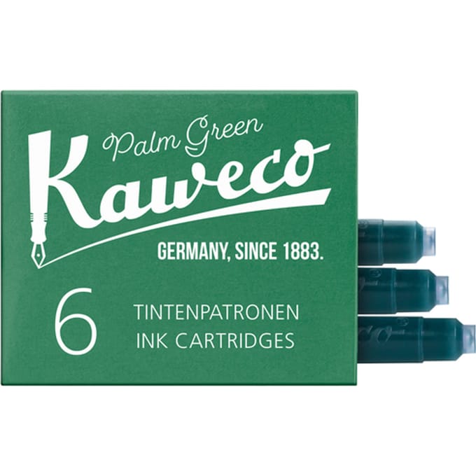 Kaweco Vulpen Inktpatroon - Per 6 stuks - Groen