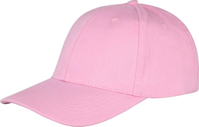 Result Unisex Core Memphis 6 Panel Baseball Cap (Pakket van 2) (Roze)