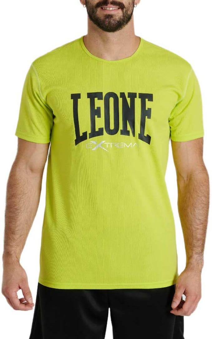 Leone1947 Logo T-shirt Met Korte Mouwen Geel S Man