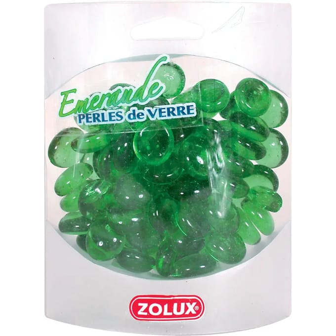 Zolux perles de verre emeraude Zolux