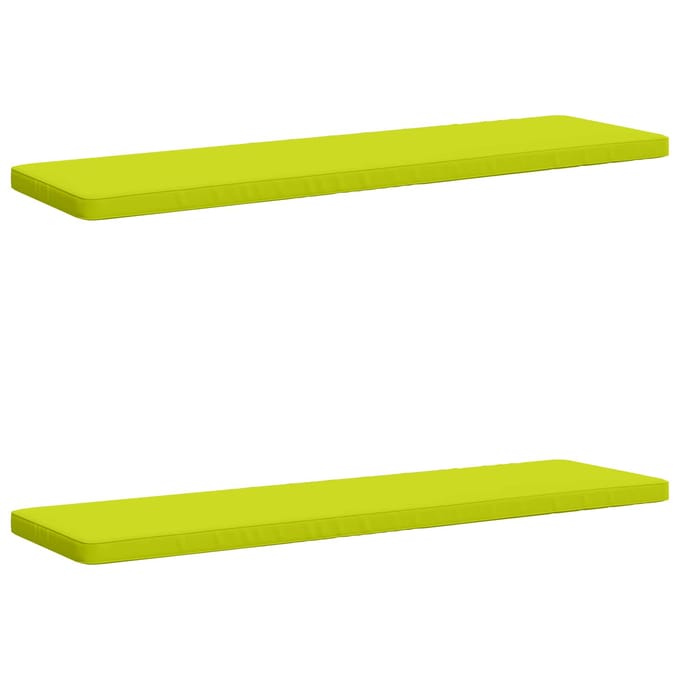 vidaXL - 2-delige - Bankkussens - VUGHT - 2 - st - 100% - Polyester - Heldere - Groen.