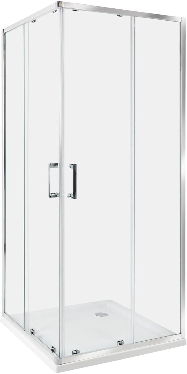 TELA - Douchecabine - Zilver - 80 x 80 x 185 cm - Veiligheidsglas