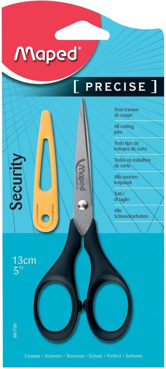 Precise schaar 13 cm - puntig - met beschermhoes
