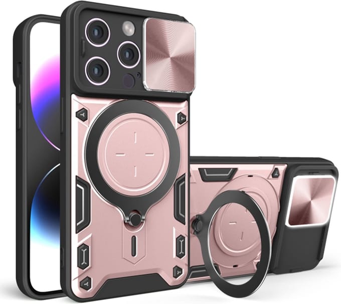 Hoesje geschikt voor Apple iPhone 16 Pro Max - Techsuit CamGuard Pro Back Cover - Roségoud