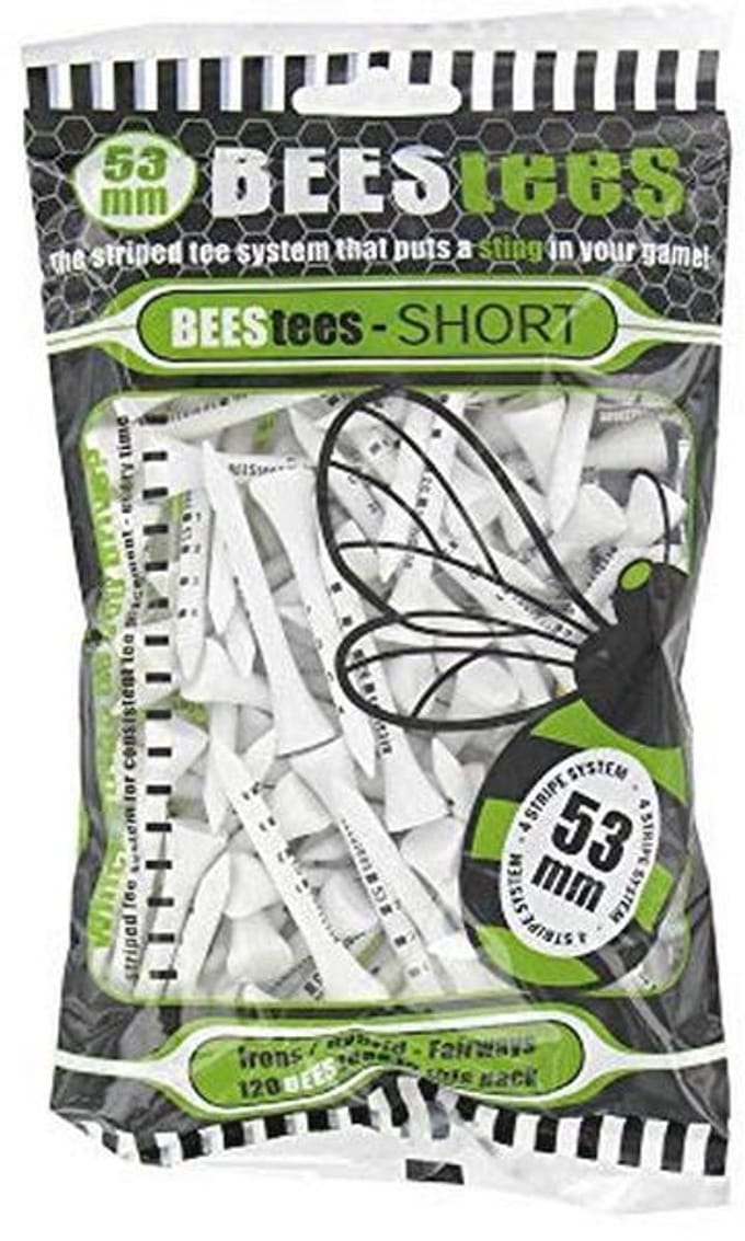 KORTE GOLF TEES 120 STUKS 53MM VOOR IJZEREN EN HYBRIDE