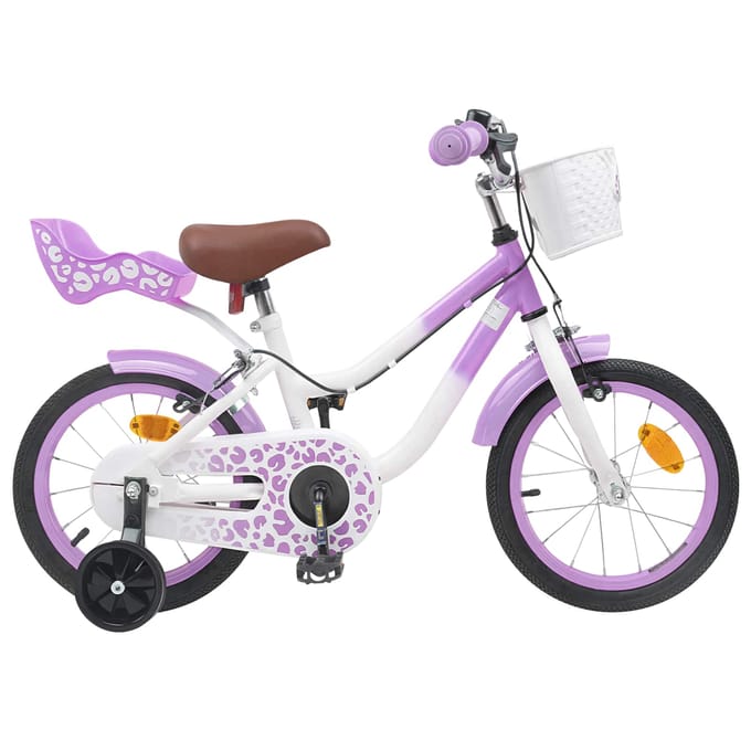 vidaXL - Kinderfiets - 12 - Inch - voor - 2-4 - jaar - oud - Paars