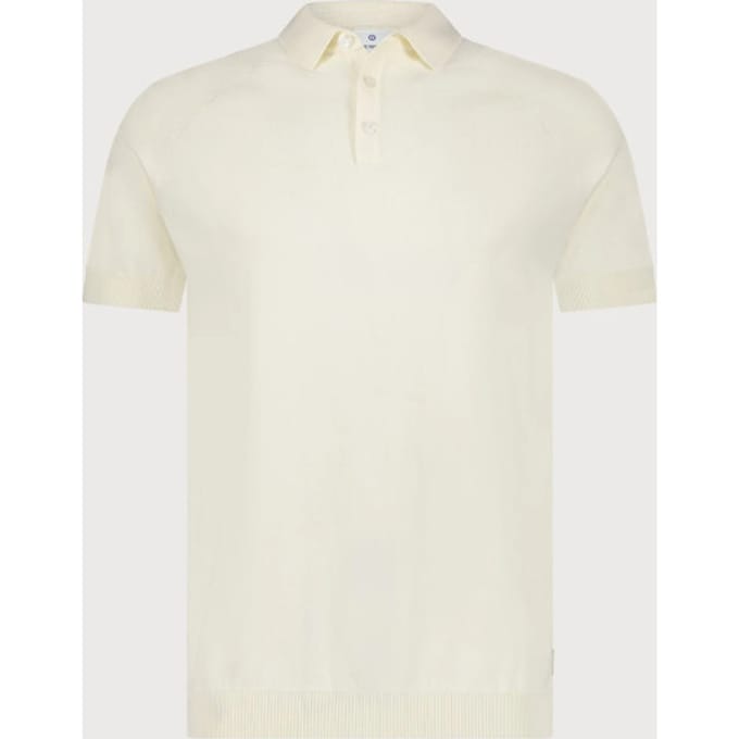 Blue Industry poloshirt korte mouw creme