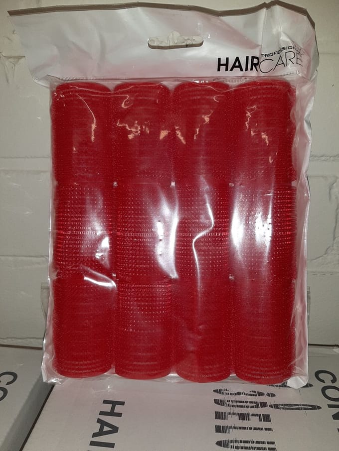 Xanitalia - zelfklevende rollers - 36mm - Rood - 12stuks
