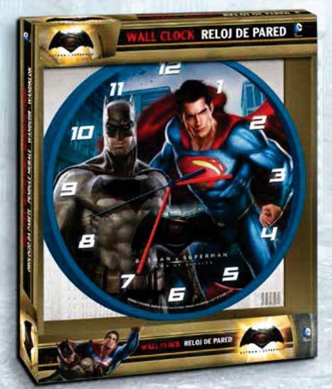 Batman VS Superman wandklok