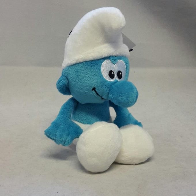 Smurfen knuffeltje 15 cm beaniebag