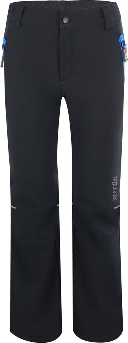 Trollkids Hemsedal Softshell Broek Zwart 128 cm Kinderen
