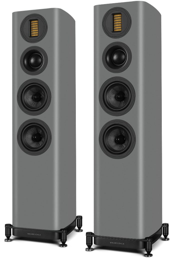 Wharfedale EVO 5.3 Vloerstaande Speakers - Hifi Stereo Set - Passieve Speaker - 3-Weg Luidsprekers - Grijs