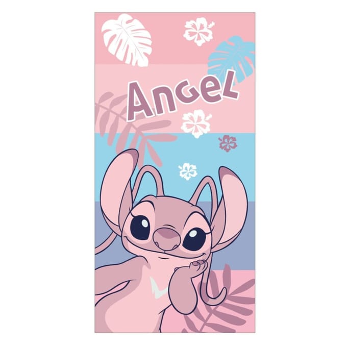 Angel strandlaken Roze 70 x 140 cm Polyester