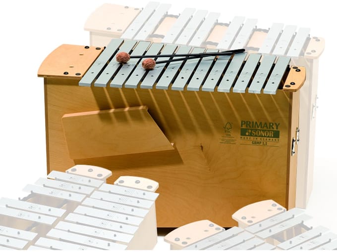 Sonor metaalophon GBMP 1.1, grootbas, 16 Töne - Orff instrument