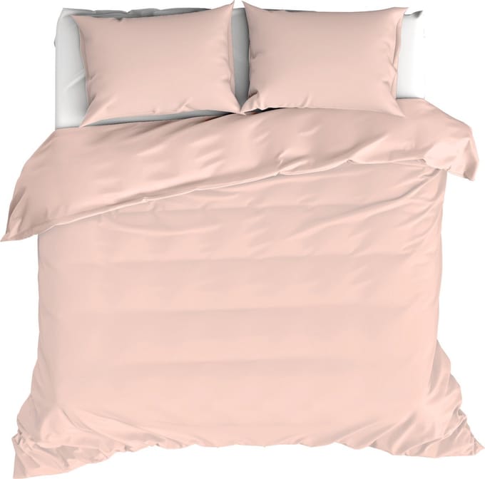 Moodit Dekbedovertrek Basil Pearl Pink - Hotelmaat - 260 x 240 cm - Katoen
