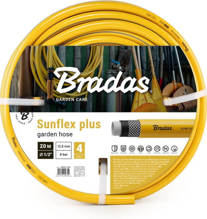 Bradas Tuinslang Sunflex Plus – 13 mm (1/2") – 30 m – 4-laags – Anti-knik – UV-bestendig