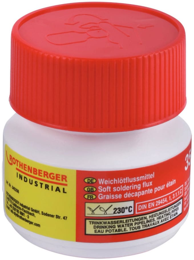 ROTHENBERGER Soldeervloeimiddel voor fittingen, 35ml tube - 45266