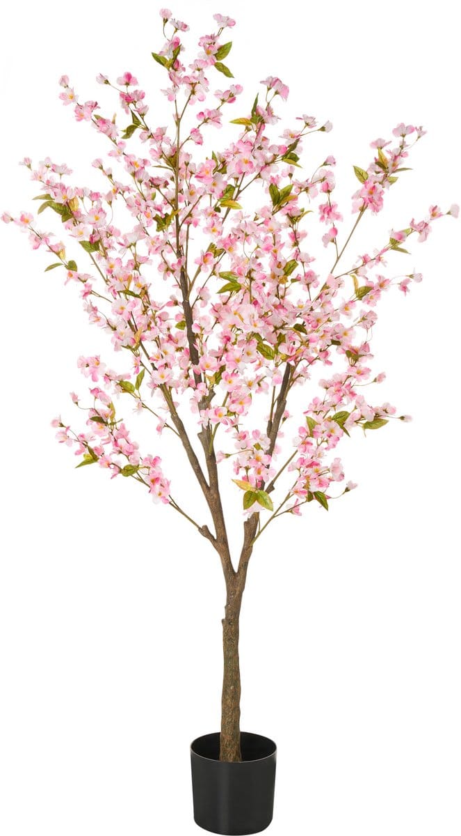 CHERRY TREE - Kunstplant - Roze - 180 cm - Synthetisch materiaal