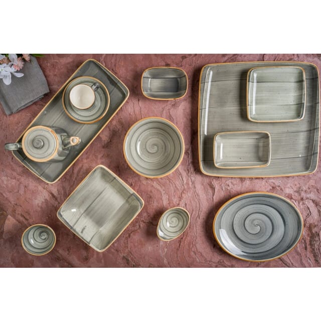 Bonna Dinerbord - Aura Space - Porselein - 30 cm - set van 6