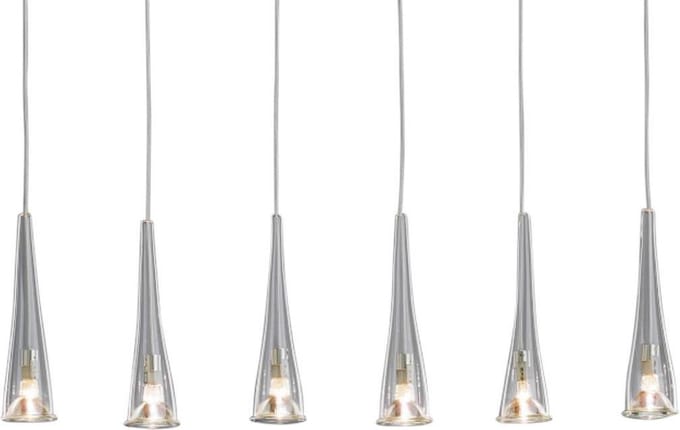Linea Verdace - Hanglamp LED - 6 Ice Nikkel mat 6X20W - 12V