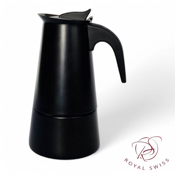 Royal Swiss® Percolator 4 Kops – RVS Espressopot – Italiaanse Koffiezetter