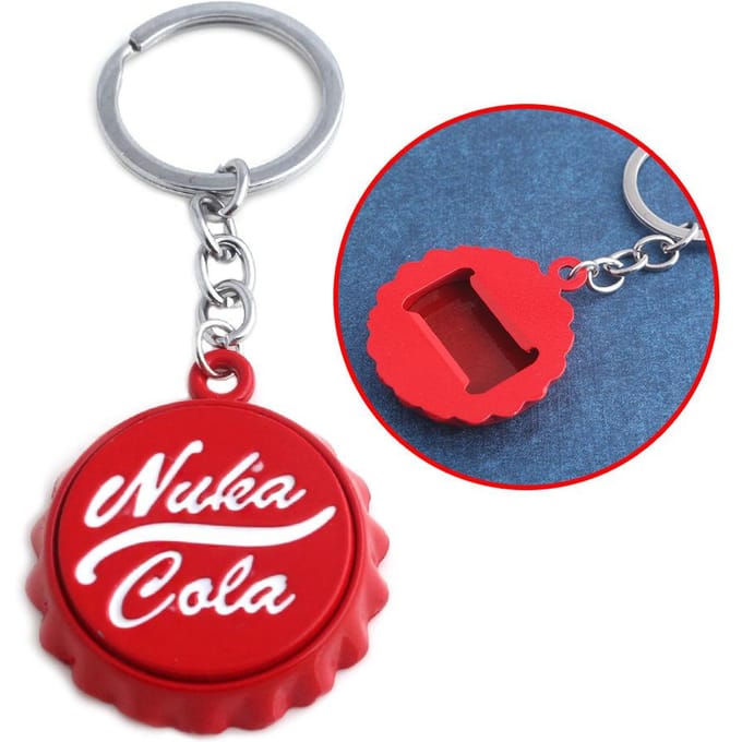 Game Randapparatuur: Coca Cola Flesdop Sleutelhanger, Metalen Flesopener Hanger, Klassiek Vormgegeven Flesopener rood
