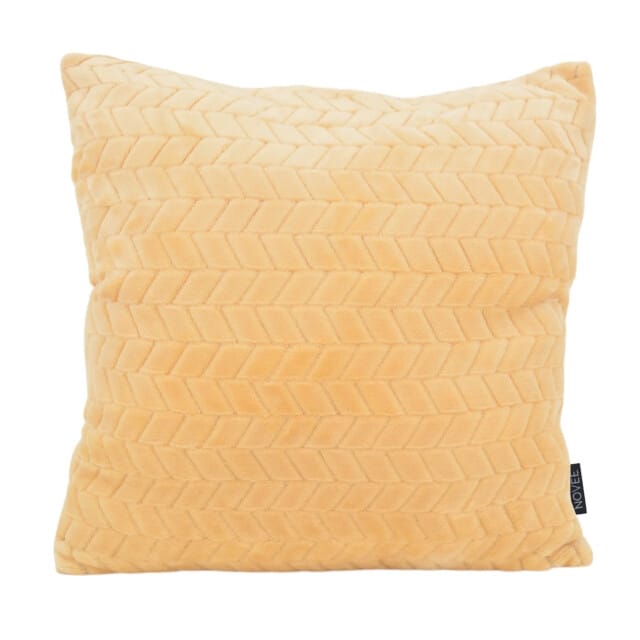 Pluche Beige Kussenhoes | Polyester / Imitatiebont | 45 x 45 cm