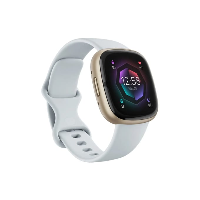 Fitbit Sense 2 - Smartwatch dames en heren - Lichtblauw