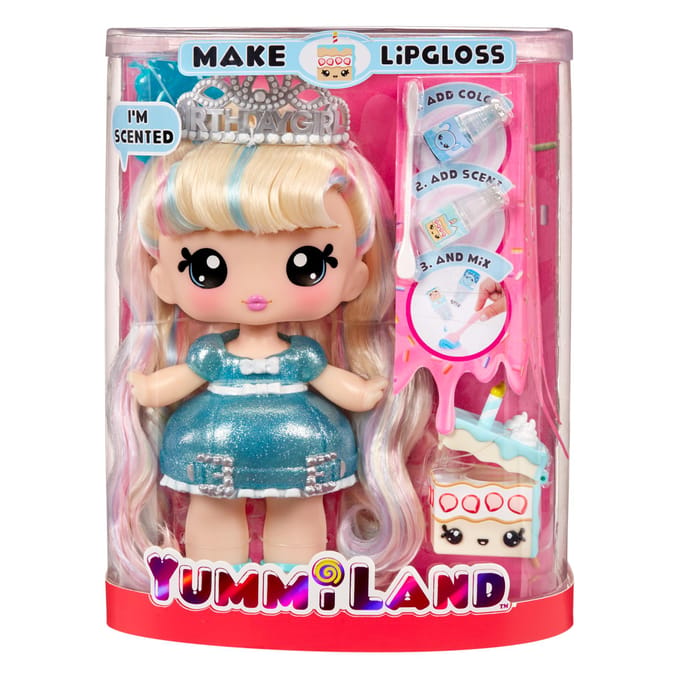 Yummiland Large Rory Blueberry & Lipgloss Pet Tienerpoppen
