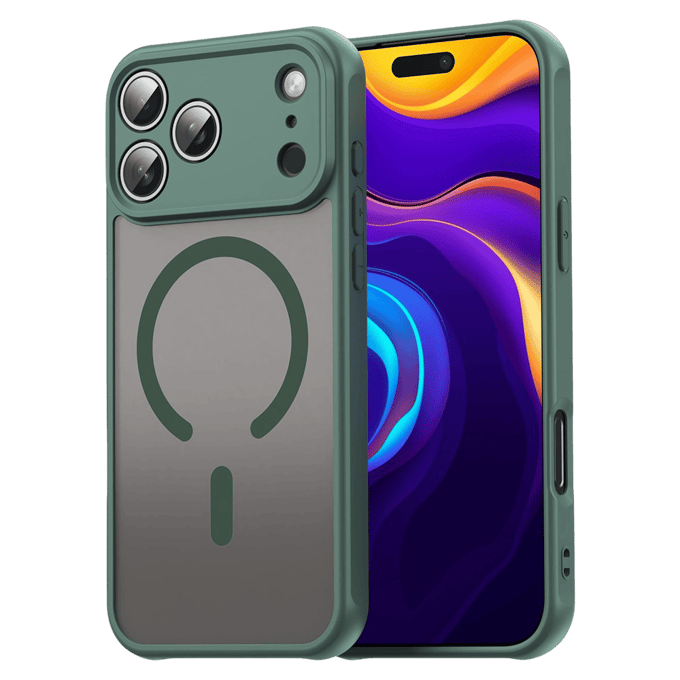 Mocaa Apple iPhone 17 Pro Max Slim Anti-Shock MagSafe Hoesje Groen