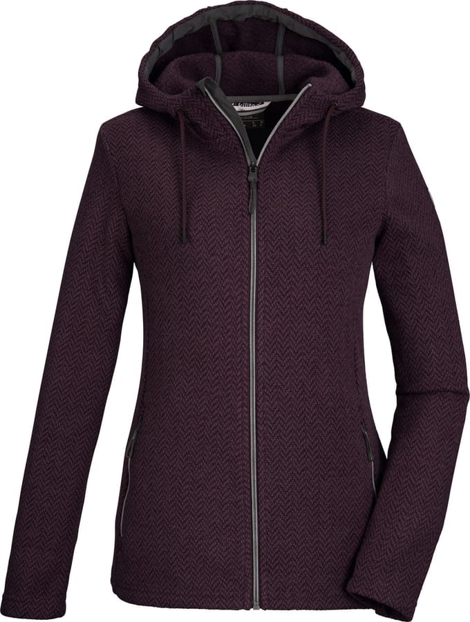 Killtec KOW 2 Women Jacket - Outdoorvest - Dames - Capuchon - Paars - Maat 46