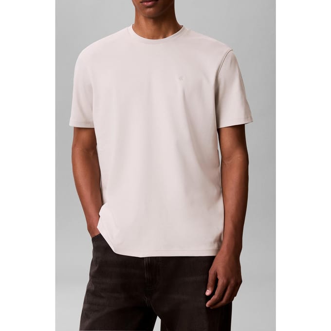 Calvin Klein Ss Supima Chest Embroidery Tee Moonstruck Taglia: L | Magliette basic Outlet | Uomo