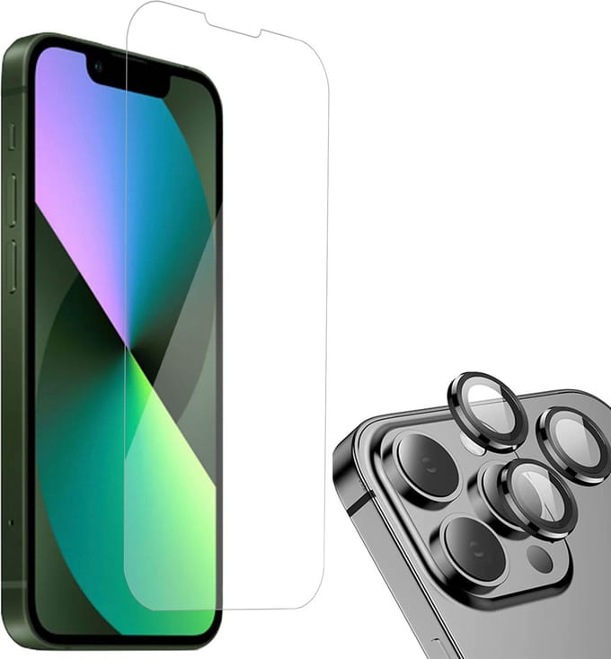 Screenprotector geschikt voor iPhone 14 Plus + Beschermglas Camera Lens Screenprotector geschikt voor iPhone 14 Plus