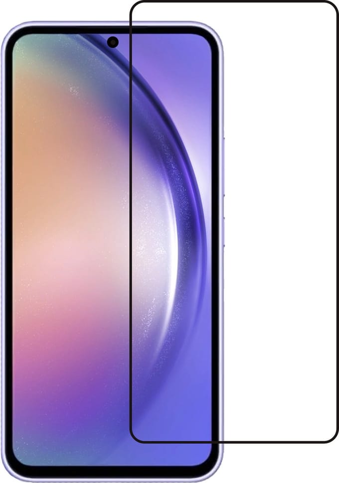 Screenprotector - Geschikt voor Samsung Galaxy A54 - Full Cover - Beschermglas - Gehard Glas - Tempered Glass - Screen Protector