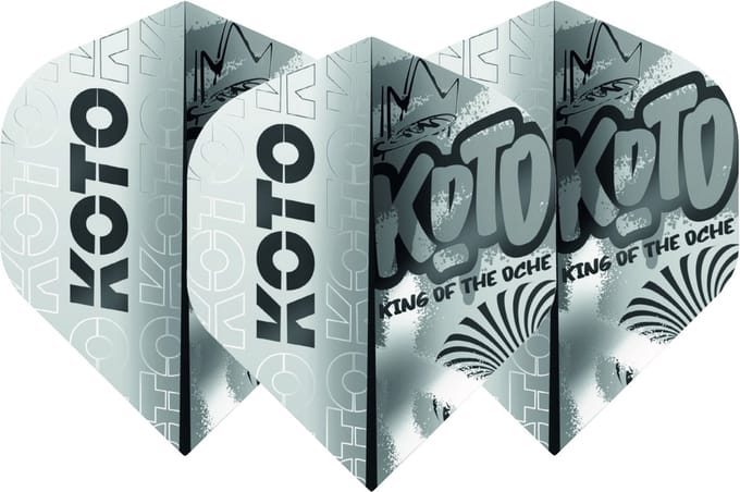 KOTO Rebel Silver NO2 - Dart Flights