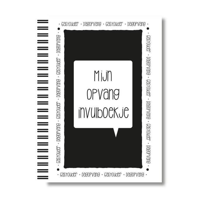 Opvang invulboekje | Lettertijd | A5-formaat