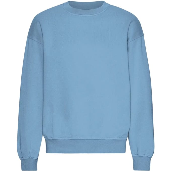 Oversized sweatshirt met ronde hals Colorful Standard Organic Seaside Blue
