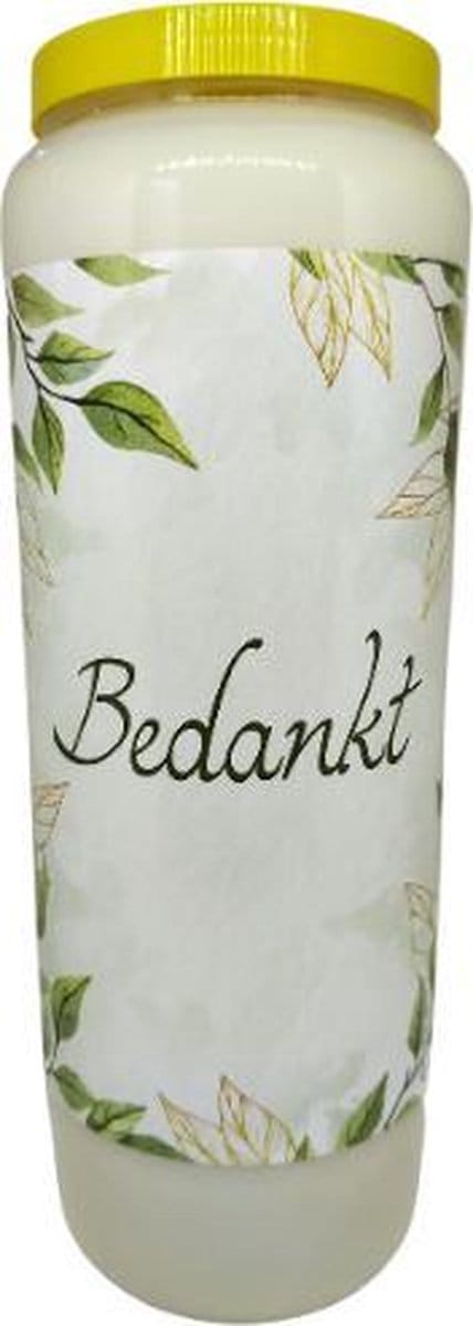 Bedankt - Noveenkaars - 9 dagen brander (20 stuks)