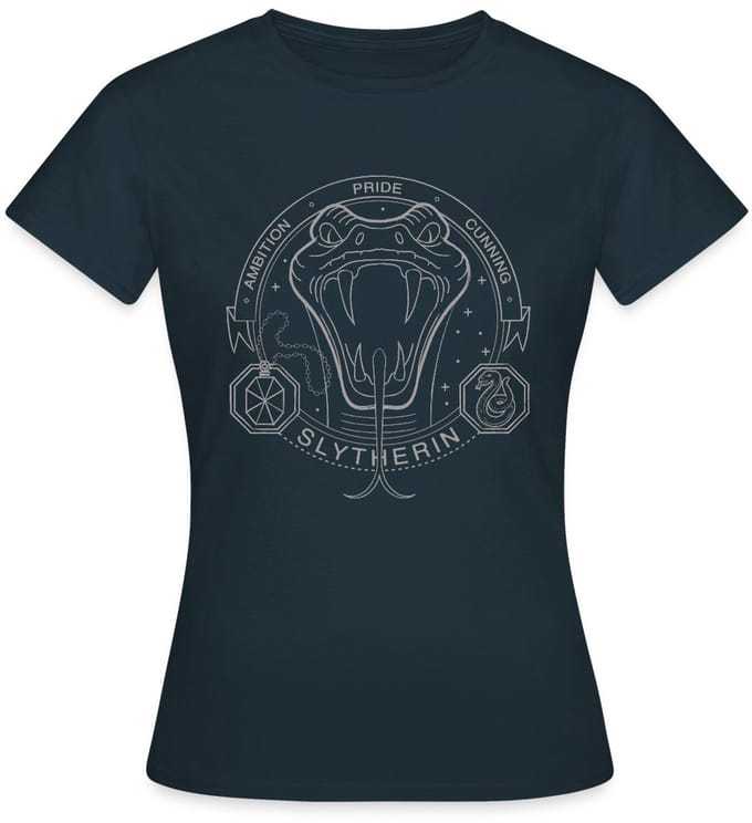 Harry Potter Zwadderich Lineart T-Shirt Dames