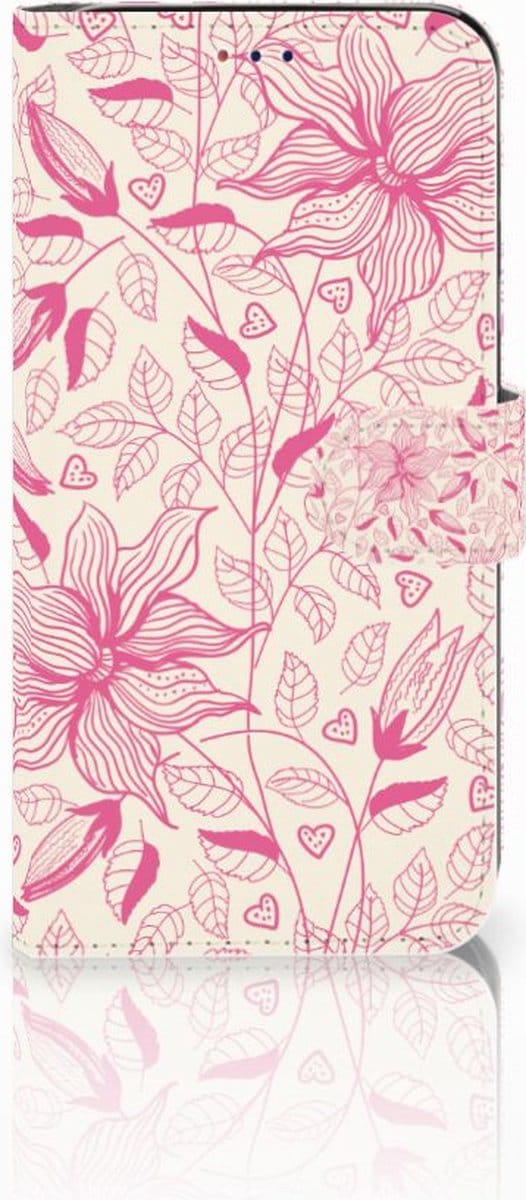 Samsung Galaxy A10 Hoesje Pink Flowers