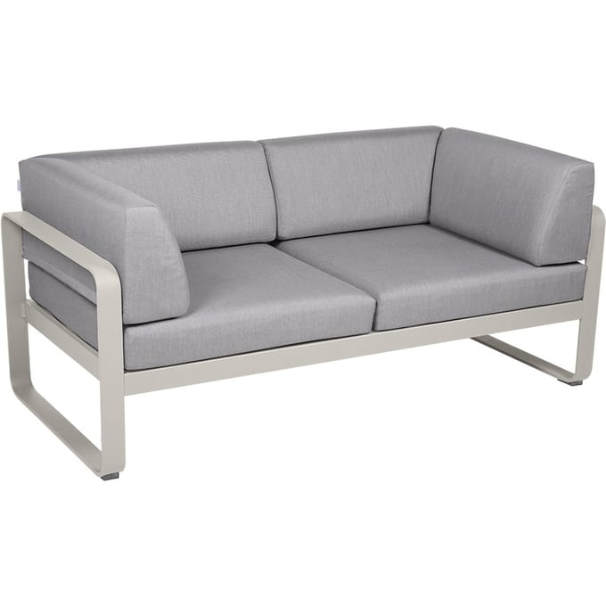Fermob BELLEVIE club sofa 2 zits - A5 leemgrijs - 79 Flanelgrijs