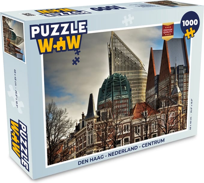Puzzel Den Haag - Nederland - Centrum - Legpuzzel - Puzzel 1000 stukjes volwassenen