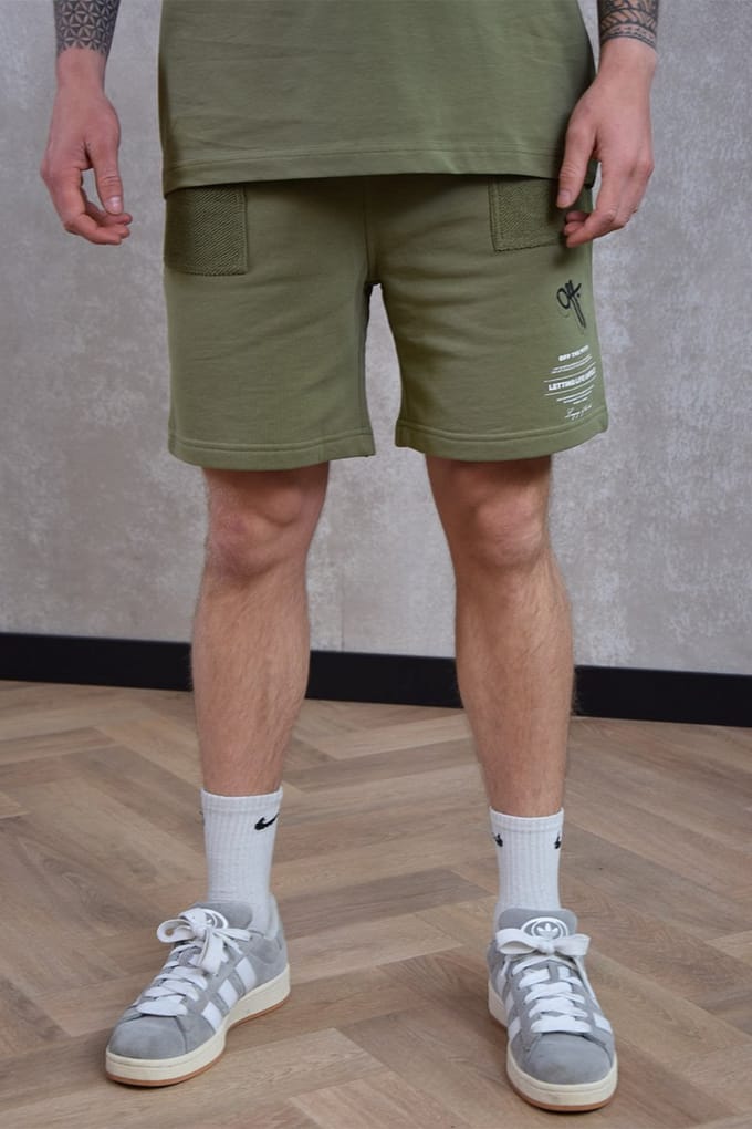 Unfold Sweatshorts - Groen - XS