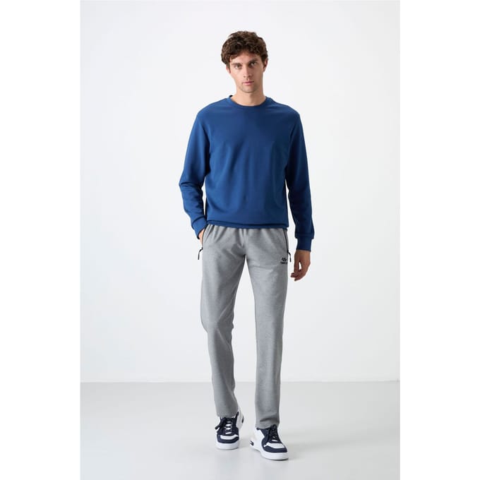 Heren Regular Fit Rechtesnit Sweaterbroek
