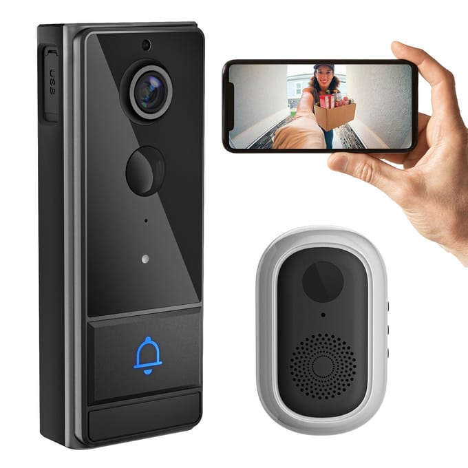 Slimme Deurbel Deurcamera TY App Infrarood Nachtzicht WiFi Draadloze Video Bel Camera Oplaadbare Video Intercom