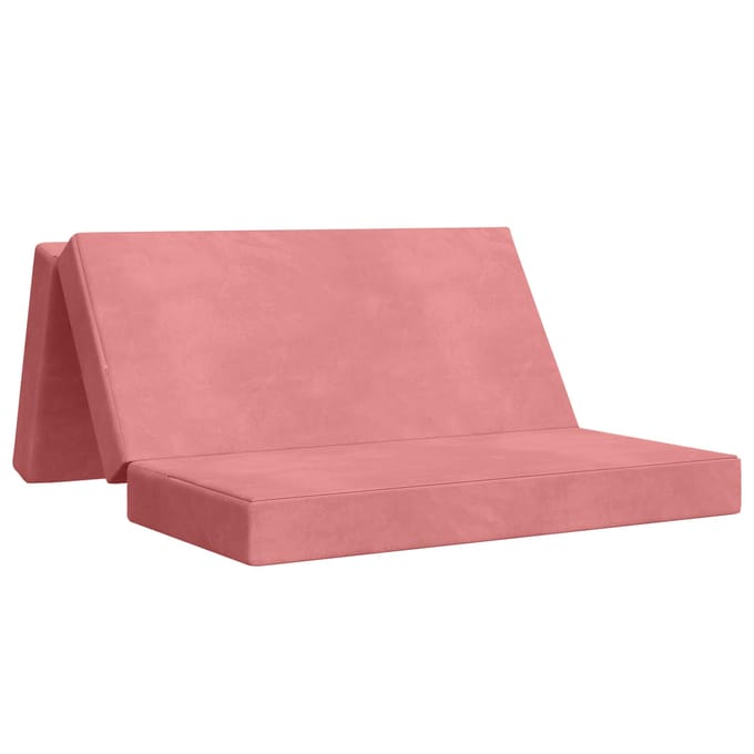 vidaXL - Vouwbare - Sofa - Bed - 140 - x - 67 - x - 45 - cm - Roze