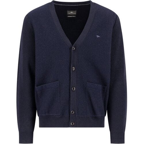 Fynch-Hatton Vest Buttoned Closure Boiled Wool Navy / male