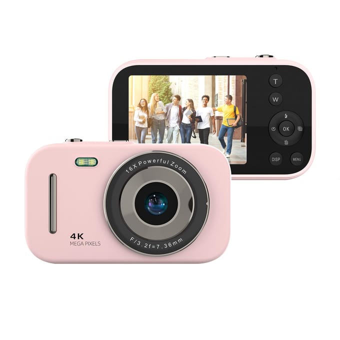 4K Digitale Camera Draagbare Digitale Videocamera 48MP 2.8 Inch IPS Scherm 16X Zoom Ingebouwde Batterij roze