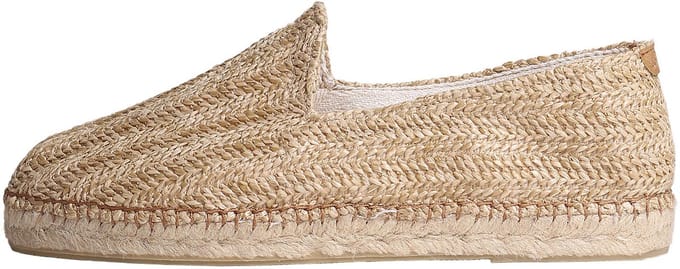 Gesloten espadrilles voor heren van raffia met jute zool | DAMASC