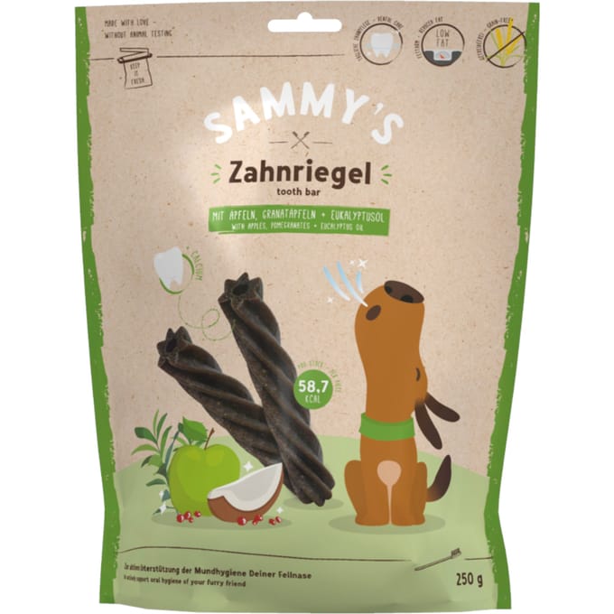 Sammy’s Tandrepen Appel, Granaatappel + Eucalyptusolie - 250 g